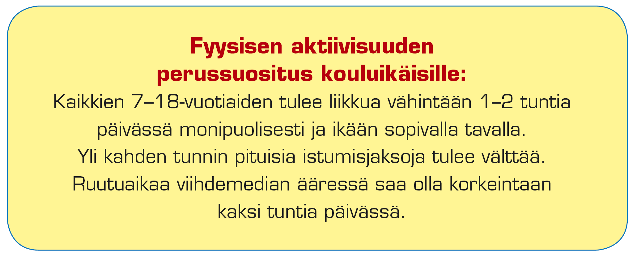 Tavoite: Lasten ja nuorten