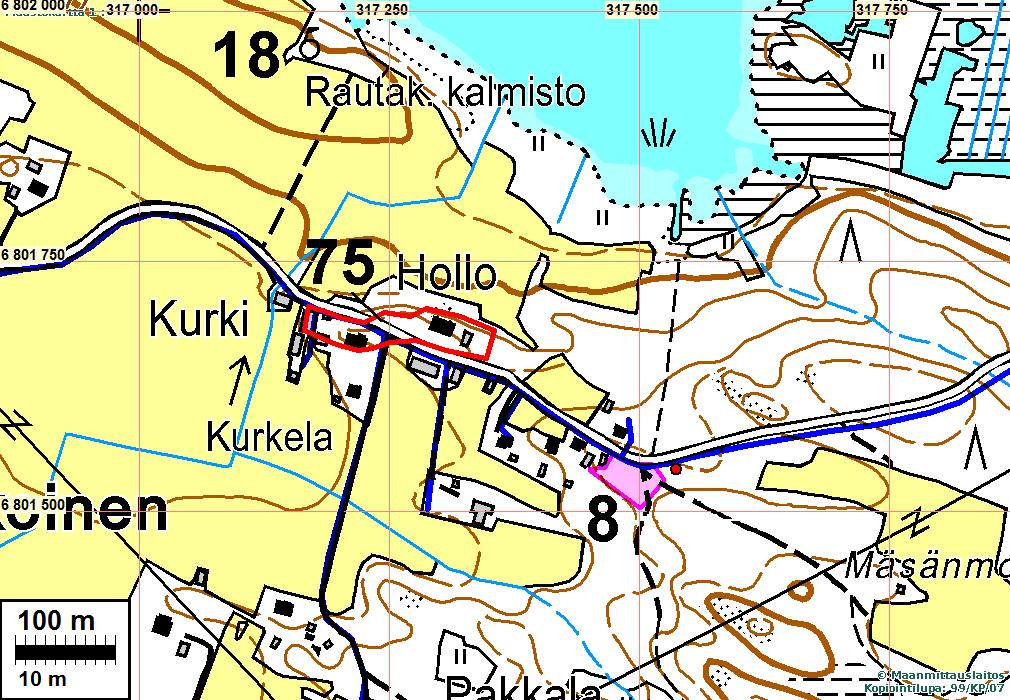 13 2011: Maakaapelilinja on suunniteltu kulkemaan maantien viertä, tien eteläpuolella ja siten Isohaan röykkiöalueen sivuitse.