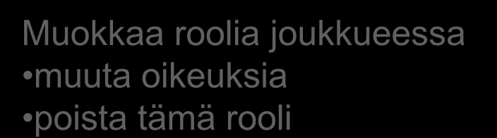 Muokkaa henkilöä joukkueessa muokkaa tietoja poista joukkueesta ei poista järjestelmästä tai muista joukkueista