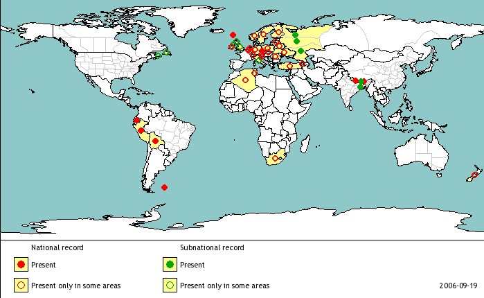 syöpä tulevaisuuden riskejä 4 Yhä verraten yleinen monilla alueilla Keski-Euroopassa Löydetty