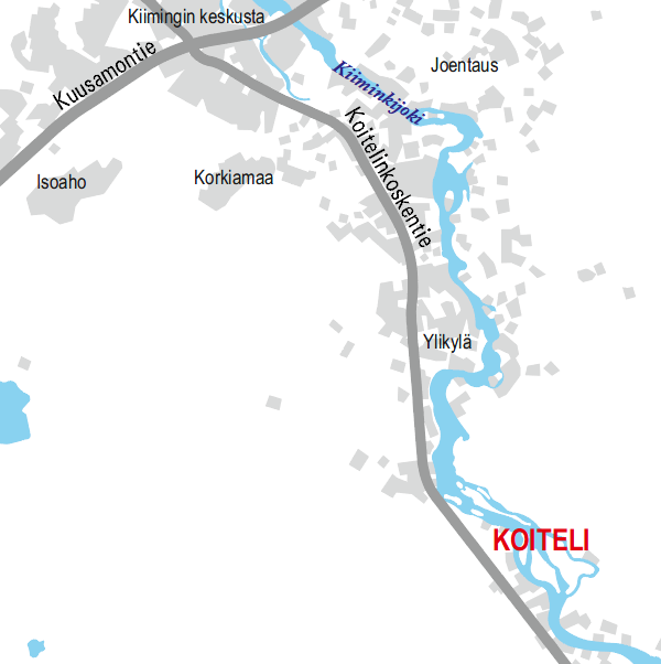 5.5 Koiteli Ruusulaakson ja Koitelin Sahasaaren välille on kuitenkin rakennettu uusi valaistu siltayhteys.