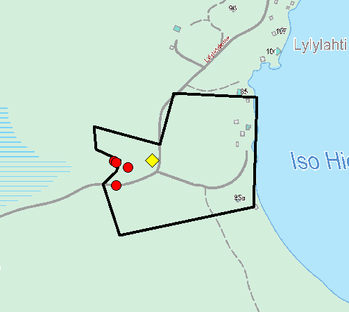 Sekametsän runsaimmat puulajit olivat haapa ja kuusi eli paikka on ihanteellinen liito-oravan habitaatiksi.