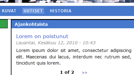 /*Linkkien kuvaukset */ a.footerlink { text-decoration: none; color: #2b2f82; font-size:90%; a.footerlink:hover { text-decoration: underline; color: #2b2f82; font-size:90%; a.