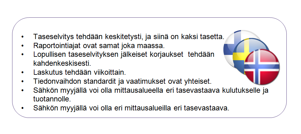 15 yhteinen pohjoismainen tase, yhteinen taseselvitys ja raportointi, yksi taseselvityssopimus ja yhtenäistetyt määräajat, vaikka joitakin maakohtaisia eroja voikin jäädä.