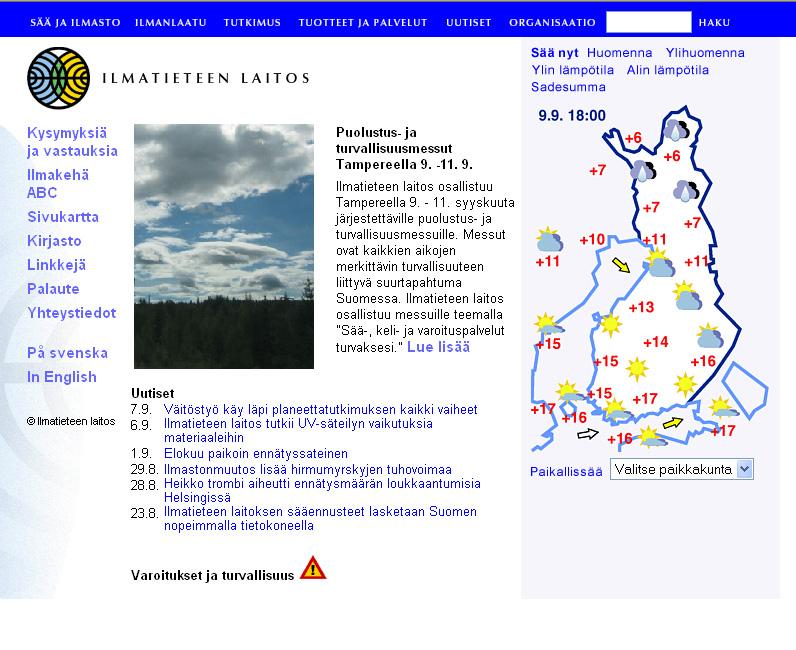 Informaation esittämisen virhe www.fmi.