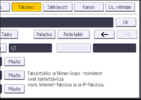 Lähetyksen perustoiminnot (muistilähetys) 15. Paina [Käyttäjän työkalut/laskuri].