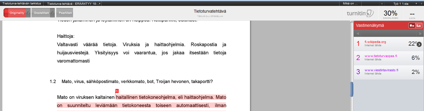 Liite 8 6 (9) 2. Napsauta Näkymä. 2. 3.