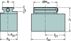 TURN - FN -pikavaihtoliitäntäkappale teräpäille Sisäpuolinen koneistus liitäntäkappaleet ja vaihdettavat teräpäät Puomin halk. Liitoskoko Mitat, millimetriä, tuumaa (, ) dm m dm t Tilauskoodi m m max.