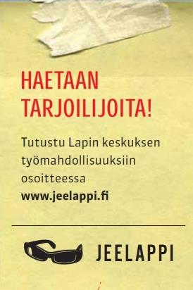 Työnantajat voivat näkyä rekrytointiilmoitusten muodossa, linkitettynä karttaan. Ilmoituksen tekstisisältö on vapaamuotoinen.