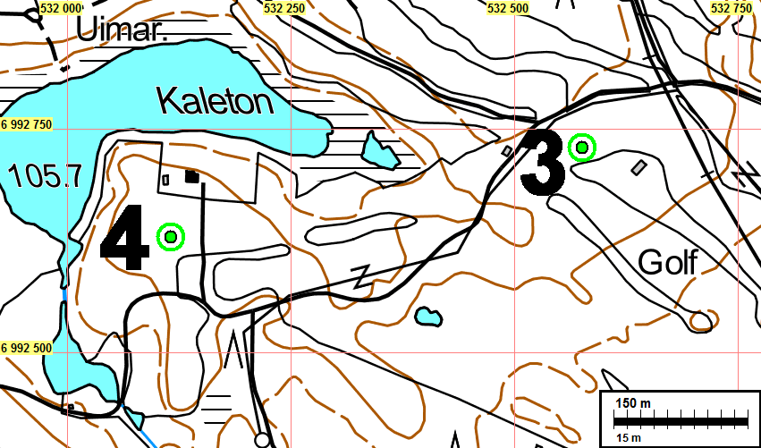 22 Löytöpaikkaa golfkentän nurmialueella. Luoteesta. 4 SIILINJÄRVI KALETON Mjtunnus: 749010021 Mj.