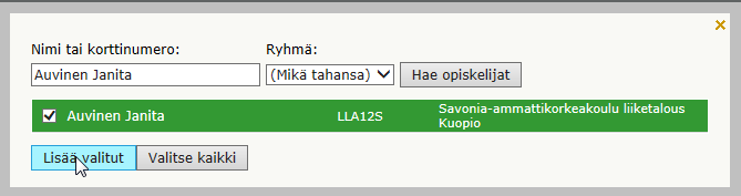 B. -11 ja aiemmin aloittaneiden opintopisteiden kirjaus (2/3) 3.