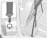 Säilytys 73 Kiinnityssilmukat Asentaminen Kuormankiinnityslenkkien avulla estetään esineiden liukuminen. Kuormankiinnityslenkkeihin kiinnitetään esim. kiinnityshihnat tai tavaraverkko.