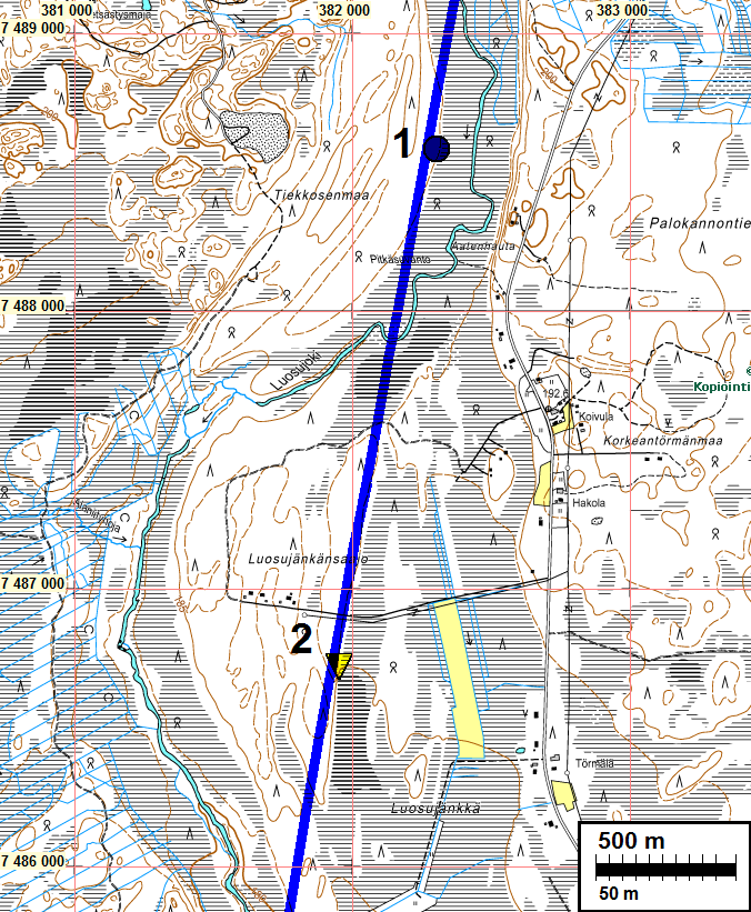 4 Lähtötiedot Torniojokilaakson Sähkö Oy/TLT-Engineering Oy suunnittelee 110 kv:n voimajohtolinjaa Kolariin välille Kurtakko Ylläsjärvi. Hankkeen johdosta Museovirasto antoi lausunnon 14.6.