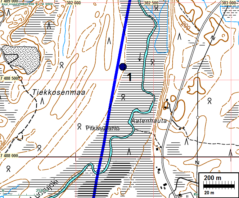 6 Koordin: N: 7488 582 E: 382 305 Z: 222 P: 7491 712 I: 3382 431 Tutkijat: Sijainti: Poutiainen & Bilund 2013 inventointi Paikka sijaitsee Kolarin kirkosta 26,2 km koilliseen.