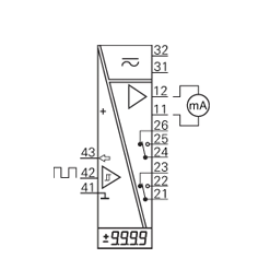 NÄYTÖT 575 553A -johdin LCD-osoitinkoje 574 LED-osoitinkoje 575 LED-osoitinkoje 575 Pulssituloinen LED-osoitinkoje RTD, TE, mv, ma, V, potentiometri Näyttö, ma, releet Laiteversioiden määrä 4 ma,