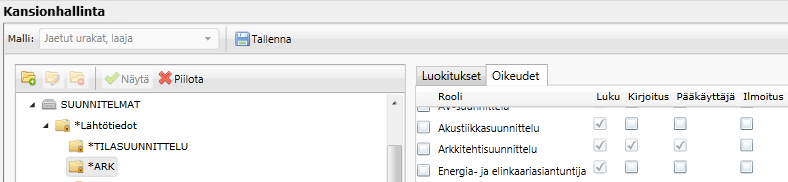 7 (29) Toimenpide pitää muistaa tallentaa <Tallenna> -painikkeella. Huom!