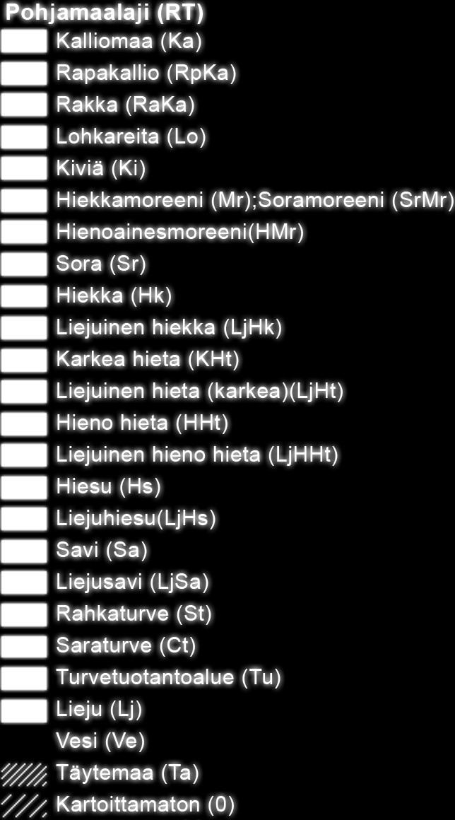 KOHDE 0 1000 2000 1:40000 MAAPERÄ 1:20 000 GEOLOGIAN TUTKIMUSKESKUS POHJAKARTAT MAANMITTAUSLAITOS, KOPIOINTILUPA: 244/KP/04