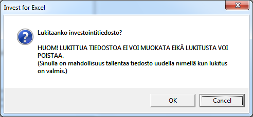 Tai jos yrität syöttää lukuja lukittuun soluun: 3.1.2.5.