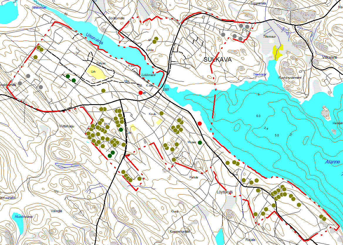 Sulkavan kunta 14(37) 2.3 Tonttireservi Taajaman alueella sijaitsee kohteita joiden osalta voimassa oleva asemakaava on vanhentunut. Asemakaavoja ei ole laadittu suuria määriä yksityisten maille.