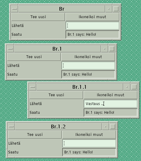 5.2. GUI-SOVELLUSTEN PERUSSÄILIÖ FRAME JA LUOKKA WINDOW 51 void show() Tekee ikkunasta (ja sen komponenteista) näkyvän; tämän sijaan tulisi käyttää Component-luokasta perittyä metodia setvisible.