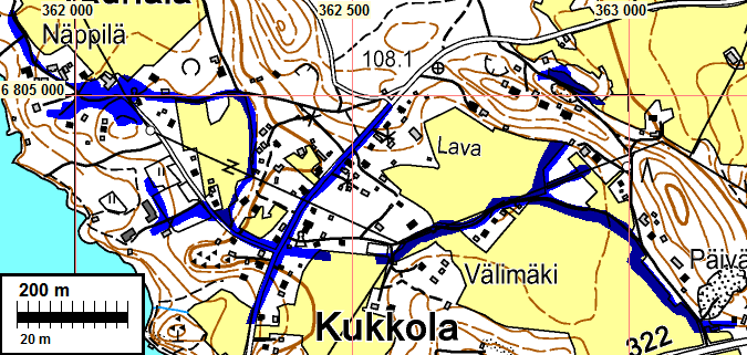 22 Inventoinnissa tarkastetut alueet Koko tutkimusalue tutkittiin ja arvioitiin kokonaisuudessaan