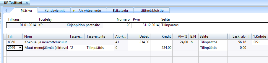 Myynnin tarkistuslista tuo näkyville myyntireskontrassa muodostetut kirjanpidon tositteet, joissa voi edellisten virheiden lisäksi olla mahdollisesti eroavaisuuksia myyntisaamiskirjauksen ja