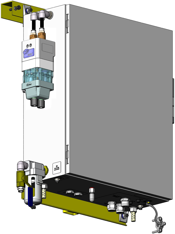 Prodigy HDLV -pumppupaneeli 3 Seloste Johdanto Pumppupaneeli on keskitetty sähkö- ja paineilmakotelo Prodigy HDLV käsiohjatussa järjestelmässä.