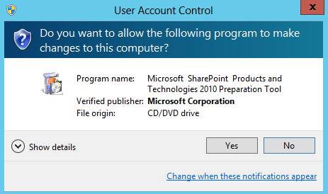 16. If asked, log on to the server as SP\Administrator (password Pa$$w0rd). Kirjaudu tarvittaessa palvelimelle tunnuksella SP\Administrator (salasana Pa$$w0rd).