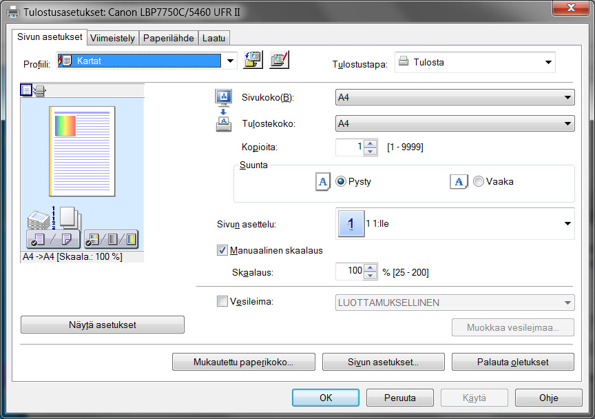 -> Properties ->