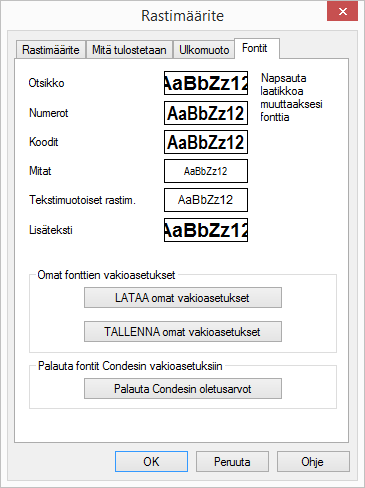 Sijoittele rastimääritteet joka radalle. Älä peitä niillä reitinvalintoja!