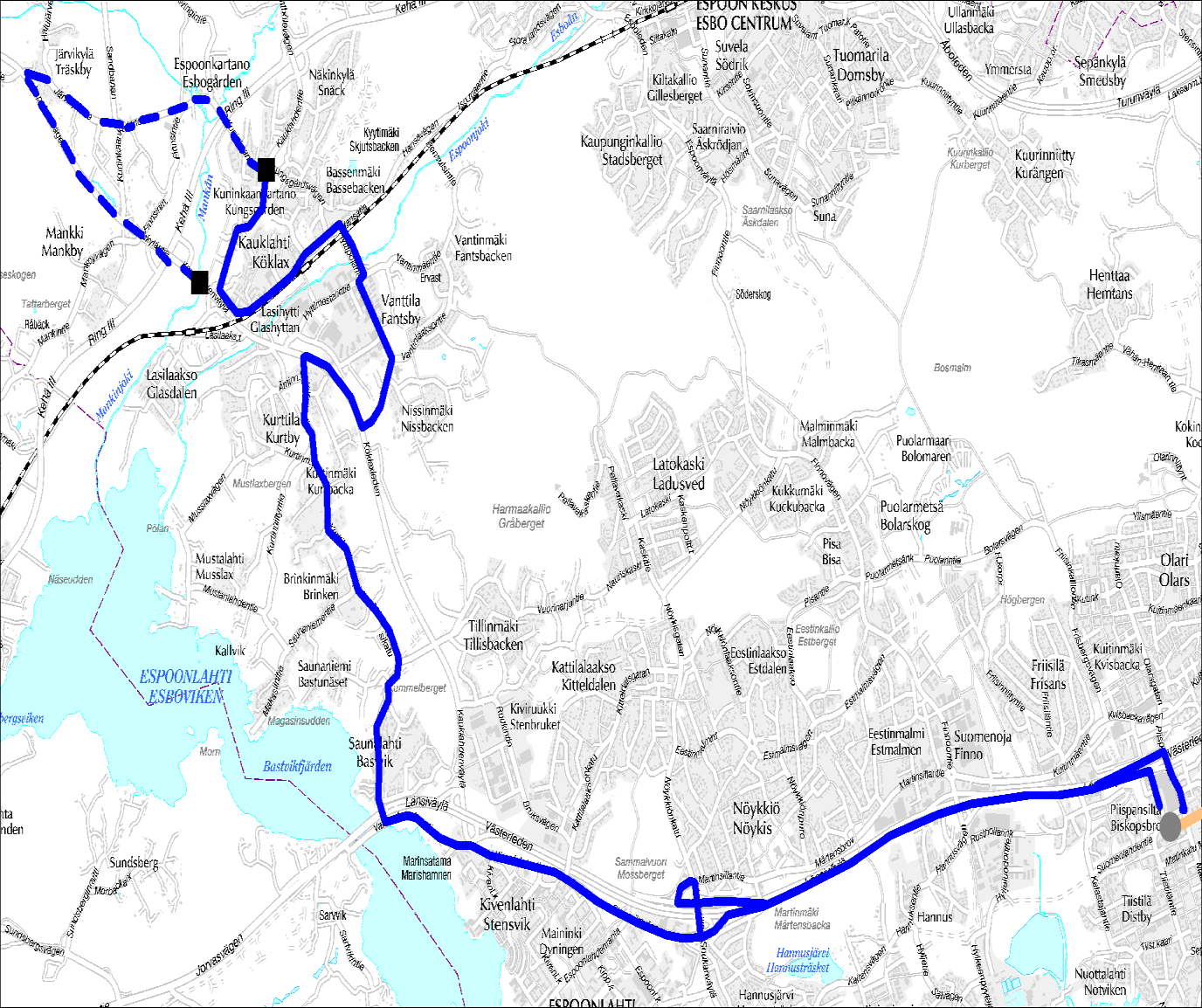 Linja 165 Matinkylä (M) Saunalahti Kauklahti Linja 165A Matinkylä (M) Saunalahti Kauklahti Espoonkartano 165A 165 vuoroväli 30 30 30 30 30 30 30 30 30 30 vuoroväli 30 30 30 30 30 30 30 30 kierrosaika