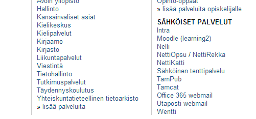uudenmuotoisen sähköpostiosoitteen sukunimi.kutsumanimi.x@student.uta.fi joka on liitetty Office 365 sähköpostiin.