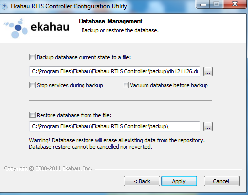 30 Liite 1 Kuva 22: Ekahau RTLS Setup 13 MSE Integraatio