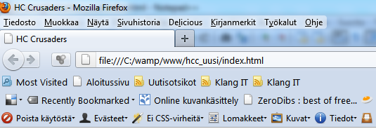 7 3. Sivuston rakenne eli HTML Kun sivusto on alun perin suunniteltu hyvin, on helppo siirtyä seuraavaan vaiheeseen. Eli leiskan ollessa valmis, on aika jatkaa eteenpäin.