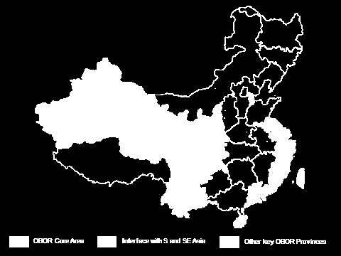 OBOR-provinssit ja rahoitus-instituutiot Kiinassa AIIB, Asian Infrastructure Investment Bank New