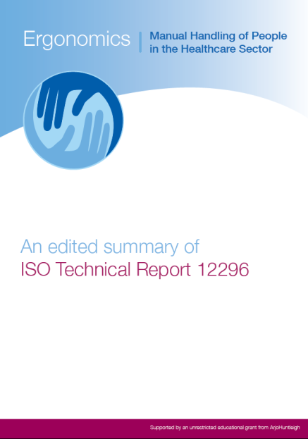 ISO Guideline on Ergonomics ISO/TR 12296:2012 Manual handling of people in the healthcare sector Ihmisten turvallisen avustamisen ohjeistus terveydenhuollossa Tavoitteet Tavoitteet Parantaa