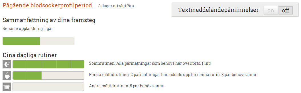 Efter att du har ställt in dina rutiner, ombeds du att synkroniser din Mendor Smart -mätare med Balanceservicen.