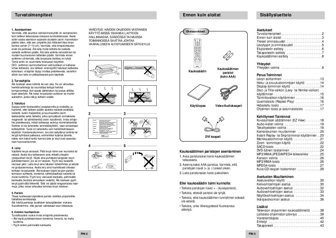 Löydät kysymyksiisi vastaukset käyttöoppaasta ( tiedot, ohjearvot,