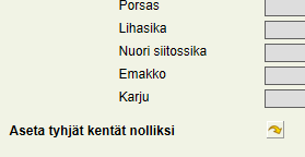 Eläinmääräilmoitukset (1/2) Tilalla olevat siat (tilanne kk:n 1.