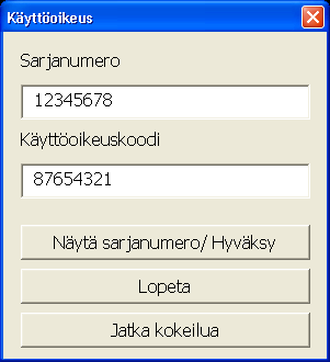 15. Edelliset kohdat tehdään vain kerran ensiasennusvaiheessa. 16. Ohjelma on nyt valmis toimimaan. Valitse MPiste-valikosta Mpiste tai paina MPiste-painikkeesta.