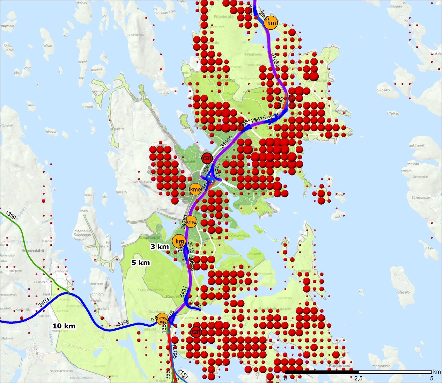 26 VT 5 LÄNSI, VOLTTIKATU +15 000 K-M 2 TIVA-KAUPPAA 10 000 K-M 2 MUU ERIKOISTAVARAKAUPPA 5000 K-M 2 Alueen nykyinen kaupan kerrosala 44 000 k-m 2.