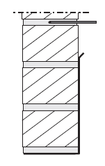 3. Rakenteen tuuletus Palkin alueella seinärakenteen tuulettuvuus varmistetaan a.) b.) jättämällä joka kolmas laittamalla tuuletusputket d=16mm pystysauma auki (esim. sähköputki) K600.