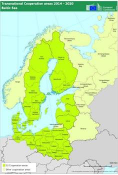 Dia 2 Itämeren yhteistyöalue 2014-2020 TouNet-hanke on ollut kansallinen koko Etelä-Suomea yhdistävä hanke ja nyt on uusi rahoituskausi alkanut.