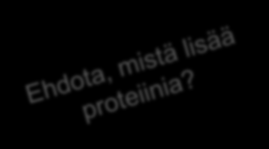 Mistä proteiinia?