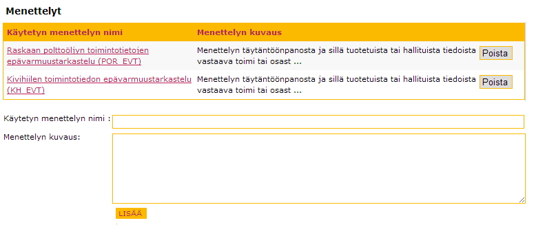 8 (28) päästöjä aiheuttavien laitosten epävarmuustarkastelua varten. Linkki kyseiseen ohjeeseen löytyy tämän ohjeen kohdasta 5. 2 Epävarmuustarkastelu menettelynä tarkkailusuunnitelmassa 2.