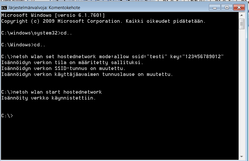 94 Nexuksen WPA2-suojausta, joten ilmeisesti Windowsissa oli jotain ongelmaa kyseistä suojausta käyttäessä N9:n kanssa.