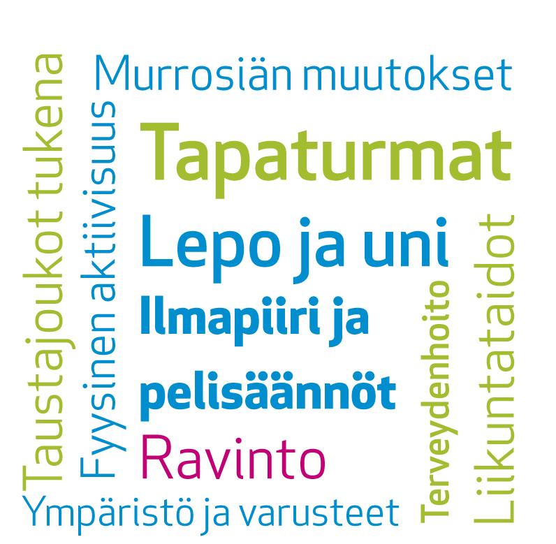 terveellisen ja turvallisen liikunnan tärkeää