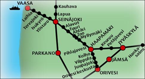 Seinäjoki Perustiedot Liikenteellinen asema: kaukoliikenteen keskus, sijaitsee viiden radan risteyskohdassa, rautatieasema + linja-autoasema (matkahuolto) Sijainti: sijaitsee kaupunkirakenteessa,