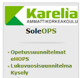 SoleHops:n ohjeita opiskelijalle Miten muokkaan omaa HOPS:ani? 1 Yleistä 1.8.2014 ja sen jälkeen opintonsa aloittaneet opiskelijat suunnittelevat opiskelunsa SoleOPSissa olevan HOPS-työkalun avulla.