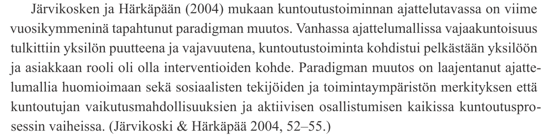 Tarvitaan muutoksia toimintakäytännöissä sekä ajattelutavassa samanaikaisesti Psykiatrian sisällä tarvitaan enemmän bio-psyko-sosiaalisen mallin mukaista ihmisen elämän kokonaisuuden hahmottamista,